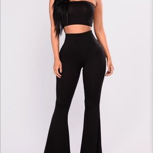 Fashion nova black two piece set. Brand new